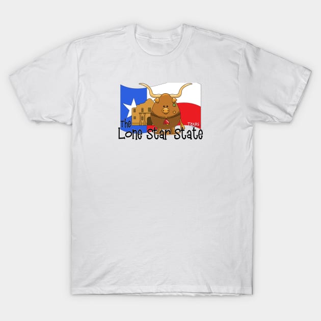 Texas, The Lone Star State T-Shirt by MMcBuck